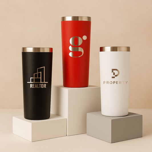 Custom Logo Tumbler 20oz, Laser Engraved Stainless Steel for Business Gifts & Teams