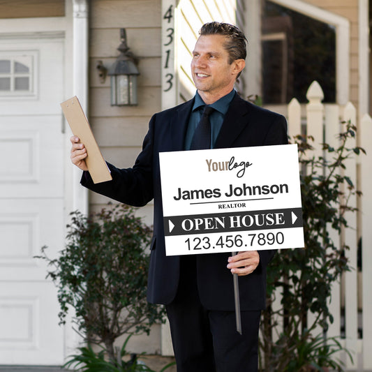 Personalized Real Estate Yard Sign for Open House