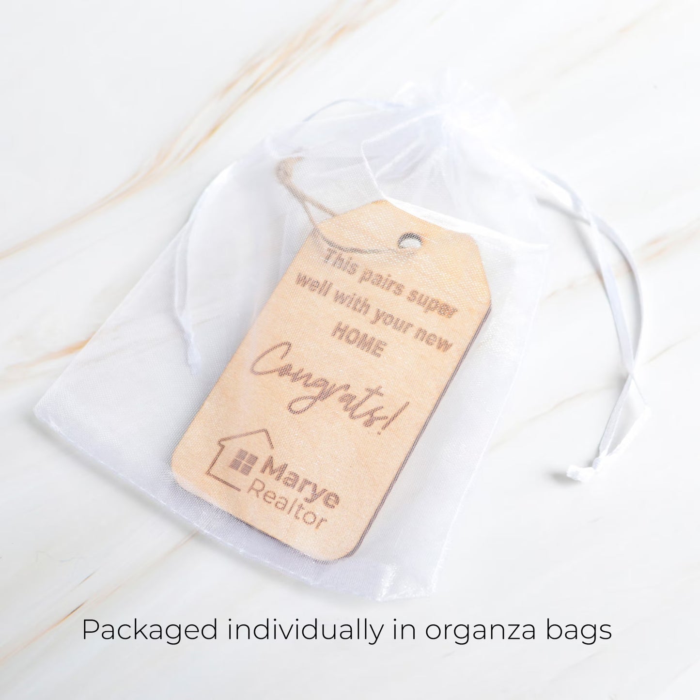 Custom Wooden Engraved Wine Tag Labels