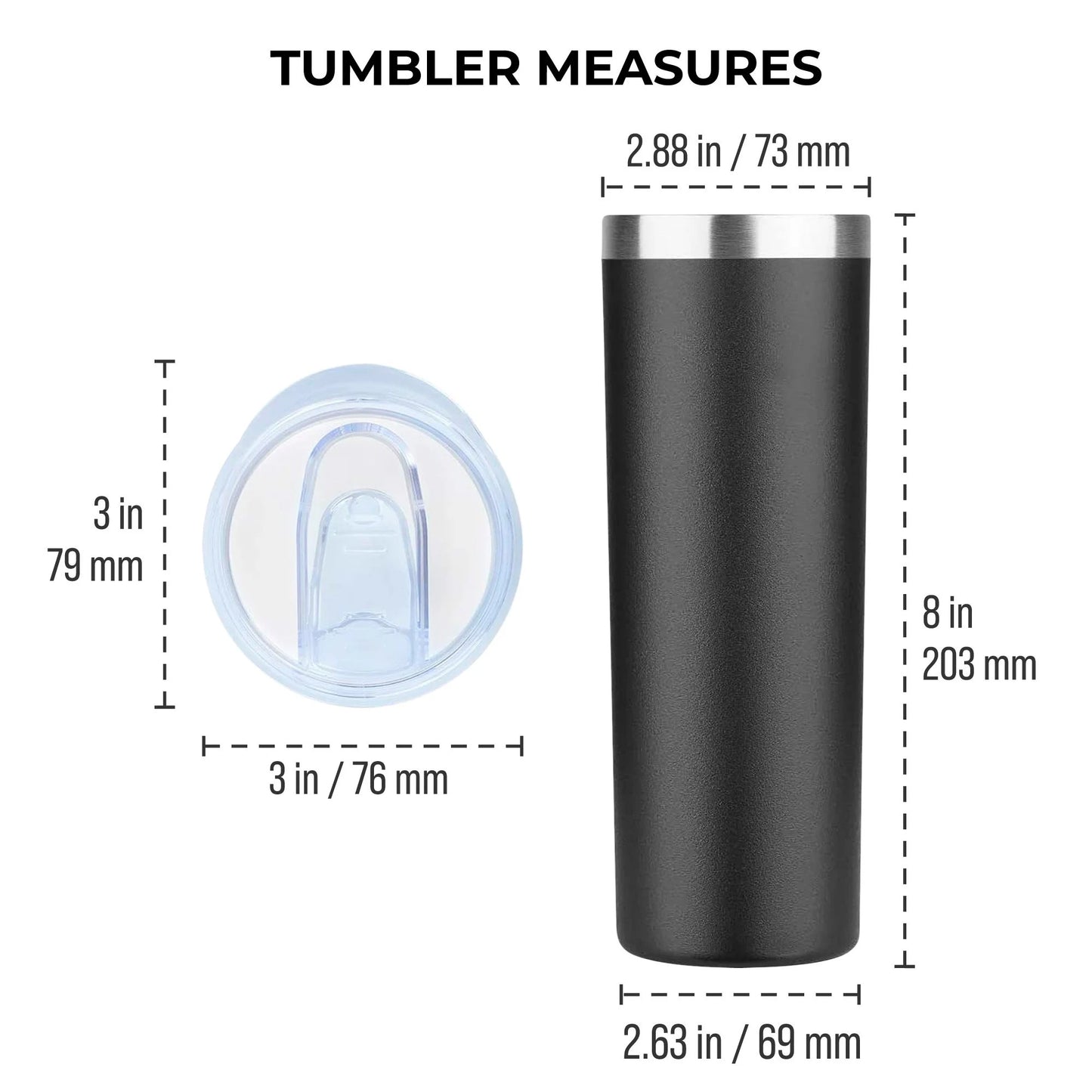 Custom Logo 20oz Printed Tumbler