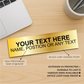 Custom Office Door, Wall & Desk Name Sign | Engraved Acrylic Plate