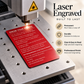 Know Your Rights Card, Laser Engraved Aluminum Wallet Card in English and Spanish