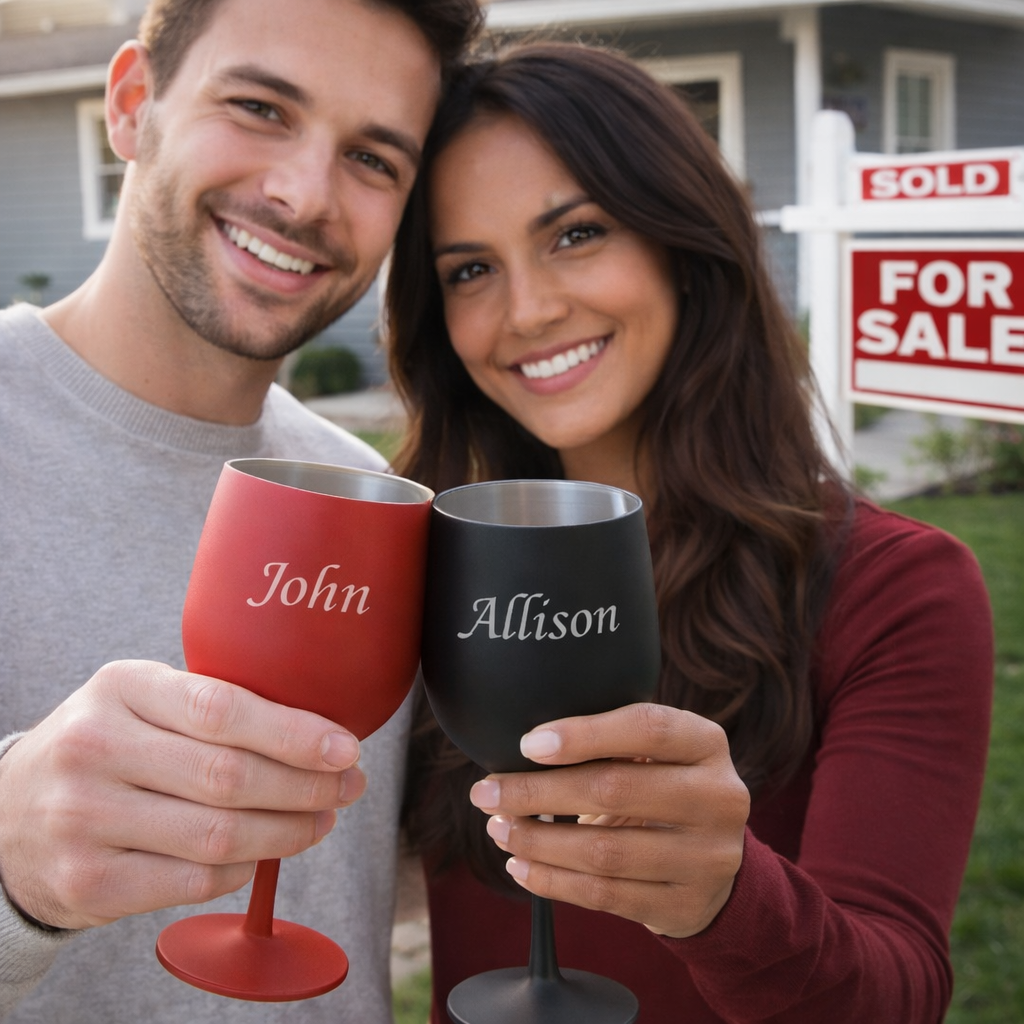 Custom Engraved 18oz Stainless Steel Wine Cup