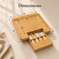 Personalized Charcuterie Board and Cheese Knives Set/4 Pieces