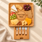 Personalized Charcuterie Board and Cheese Knives Set/4 Pieces