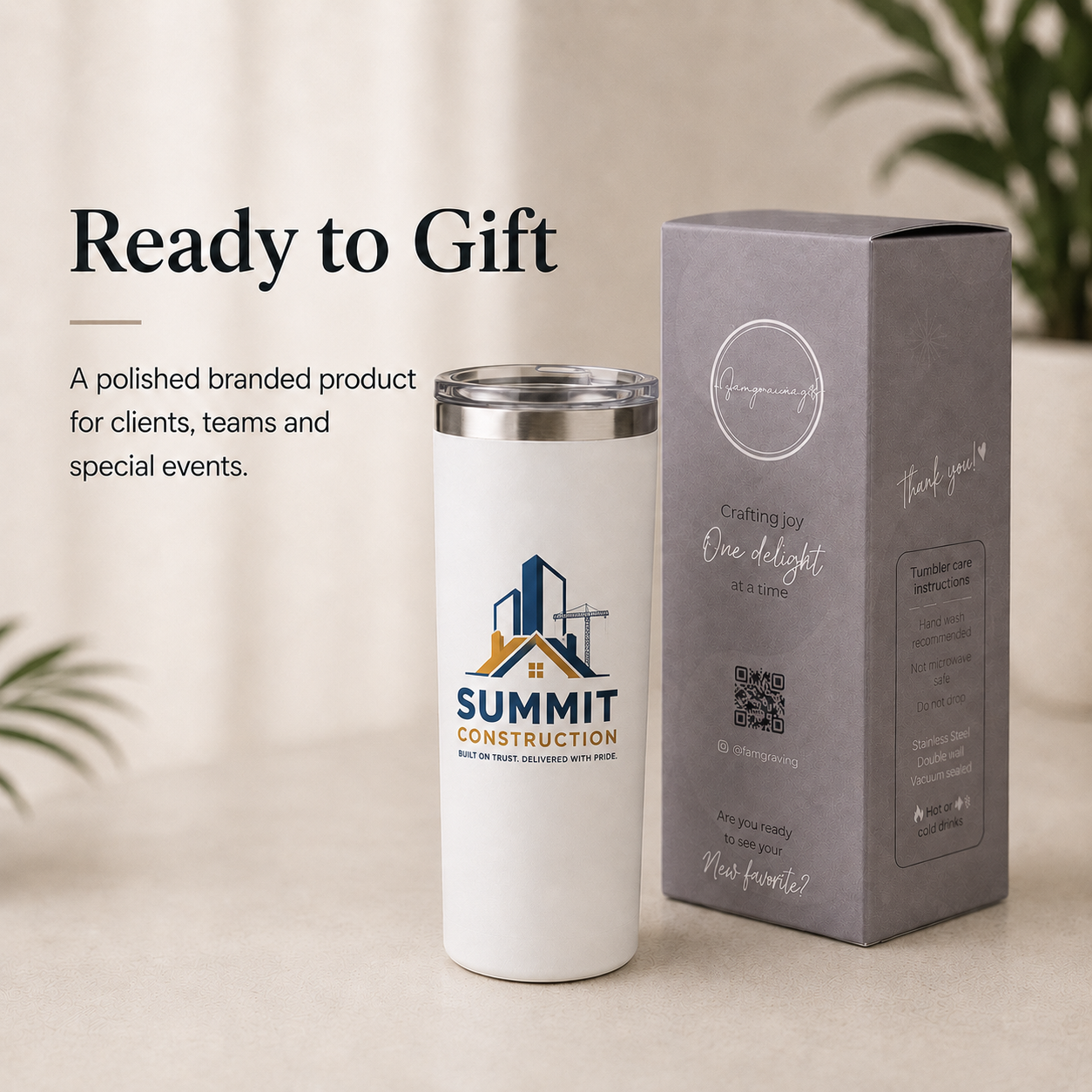 Custom Logo 20oz Printed Tumbler