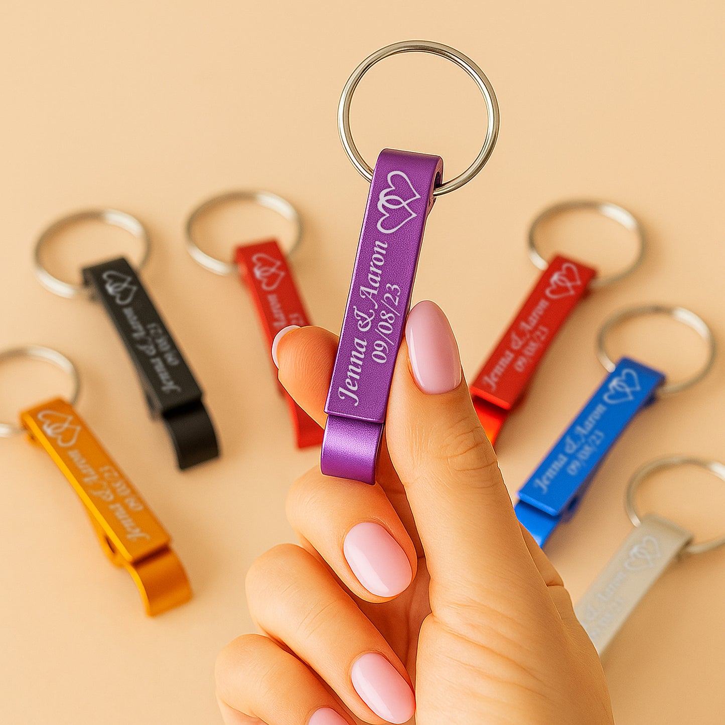 Bulk Custom Engraved Bottle Opener Keychains