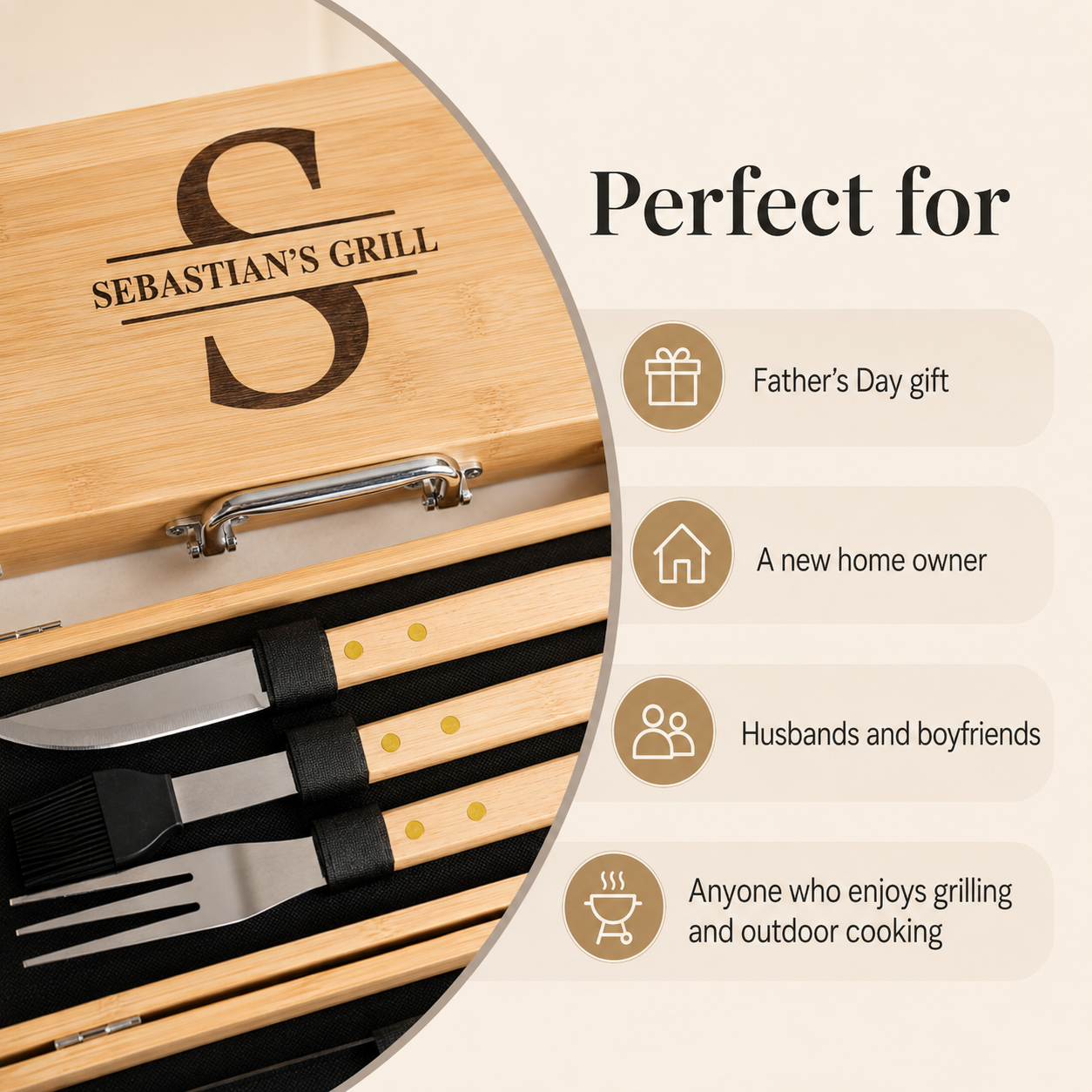 Custom Engraved BBQ Grill Box