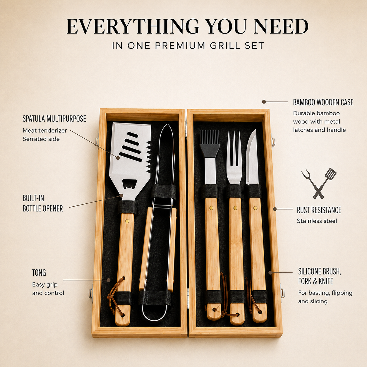 Custom Engraved BBQ Grill Box