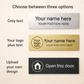 Custom Office Door, Wall & Desk Name Sign | Engraved Acrylic Plate