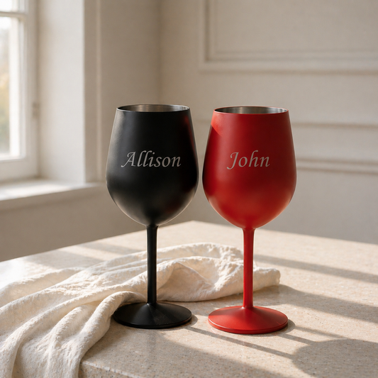 Custom Engraved 18oz Stainless Steel Wine Cup