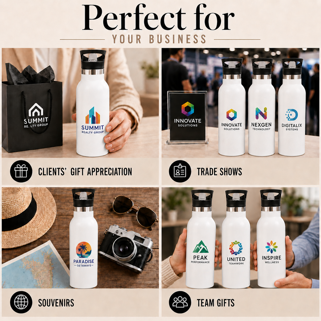 Custom Promotional Logo 500ml Water Bottle