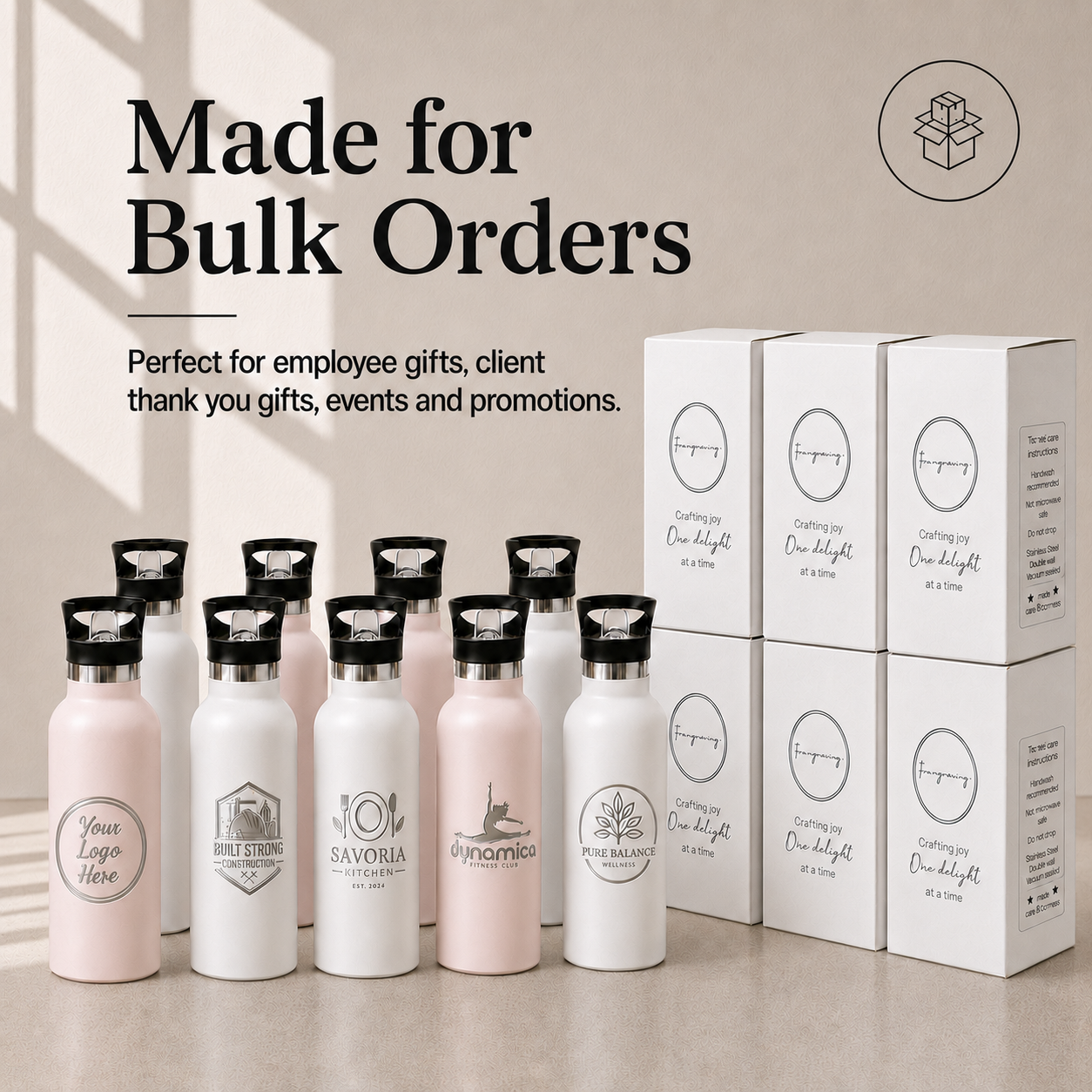 Custom Promotional 500ml Water Bottle with Logo