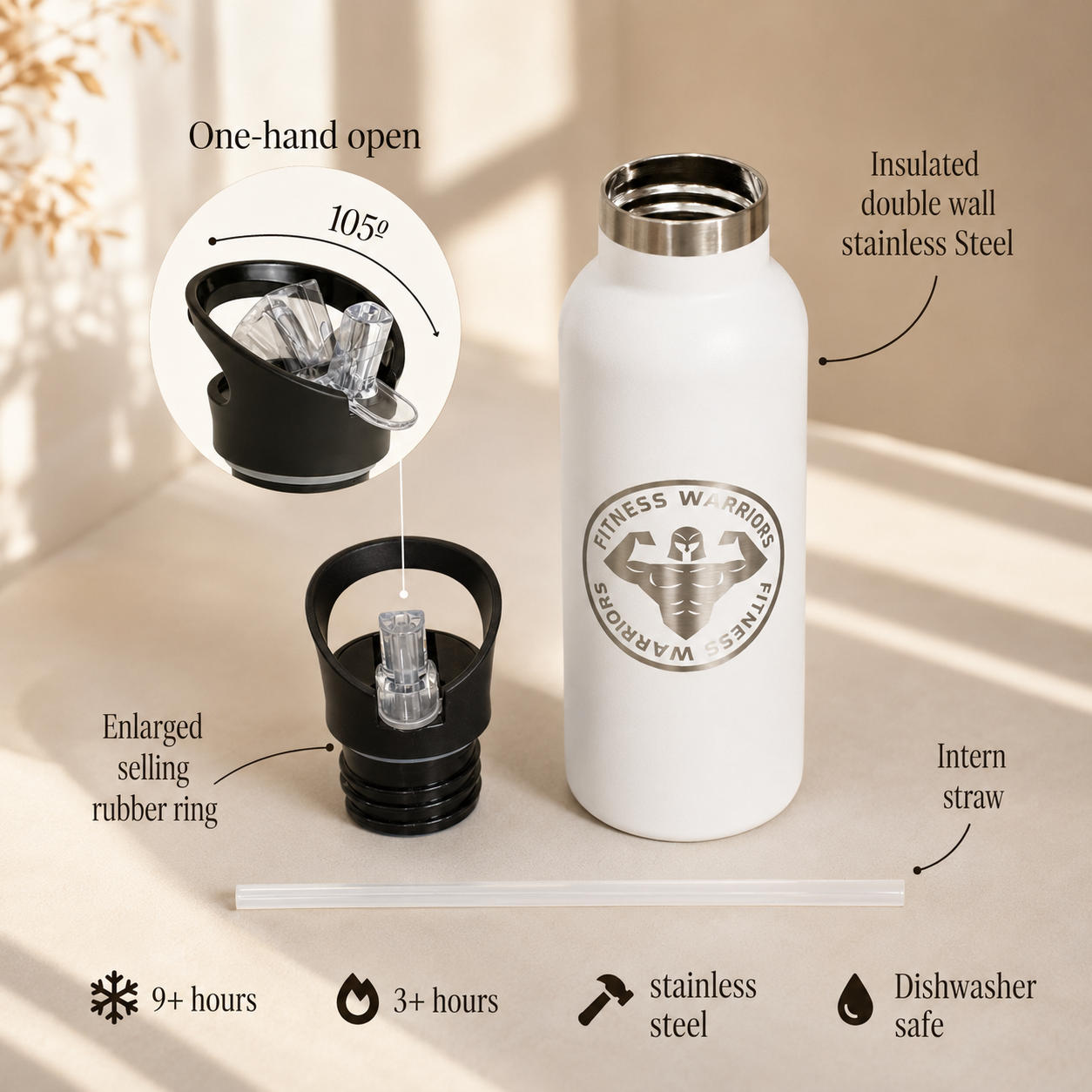 Custom Promotional 500ml Water Bottle with Logo