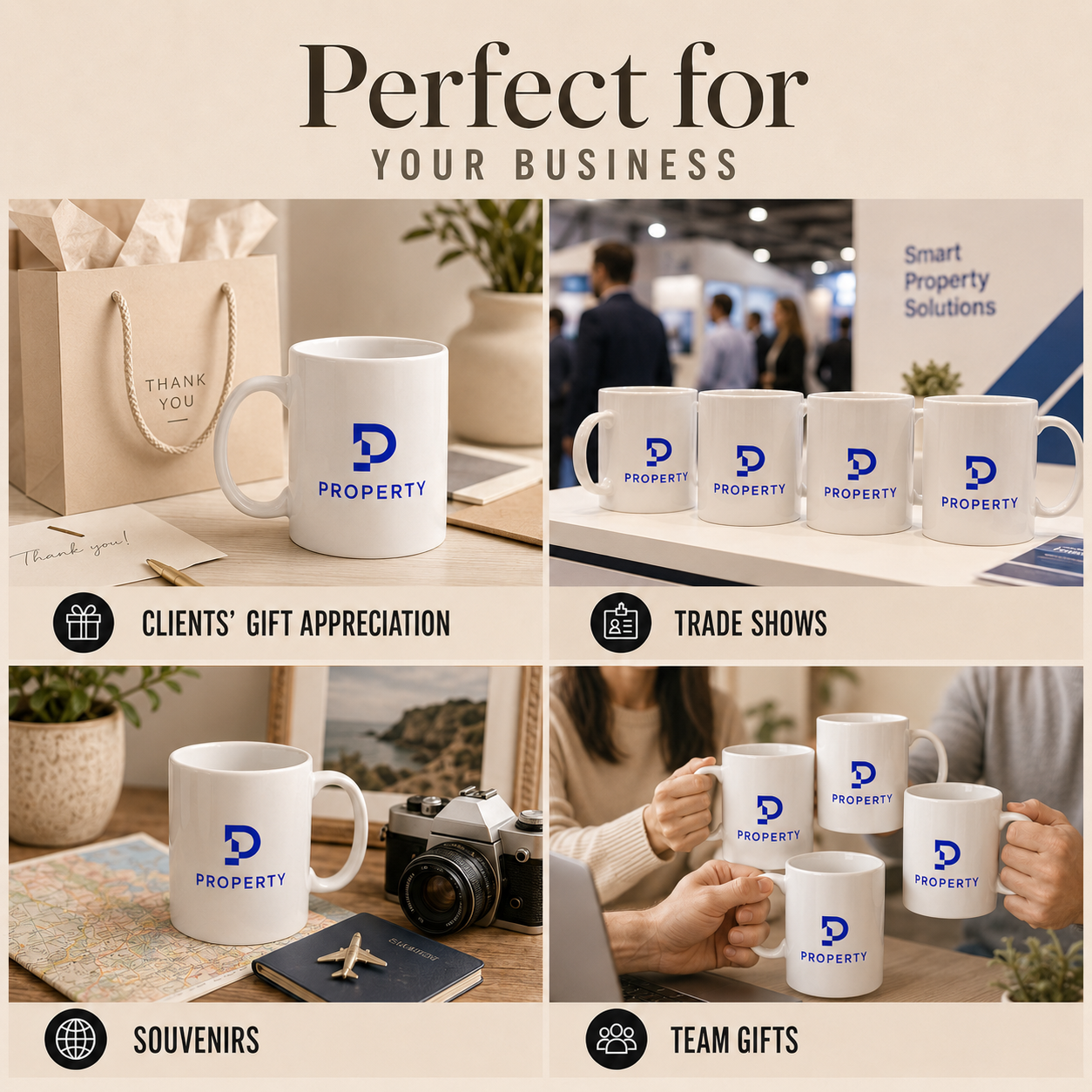 Custom Promotional Logo Mugs