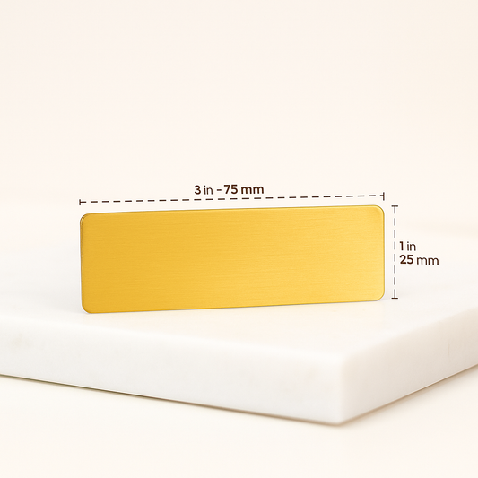 EMAUS Custom Engraved Name ID Tags Women