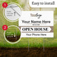 Personalized Real Estate Yard Sign for Open House