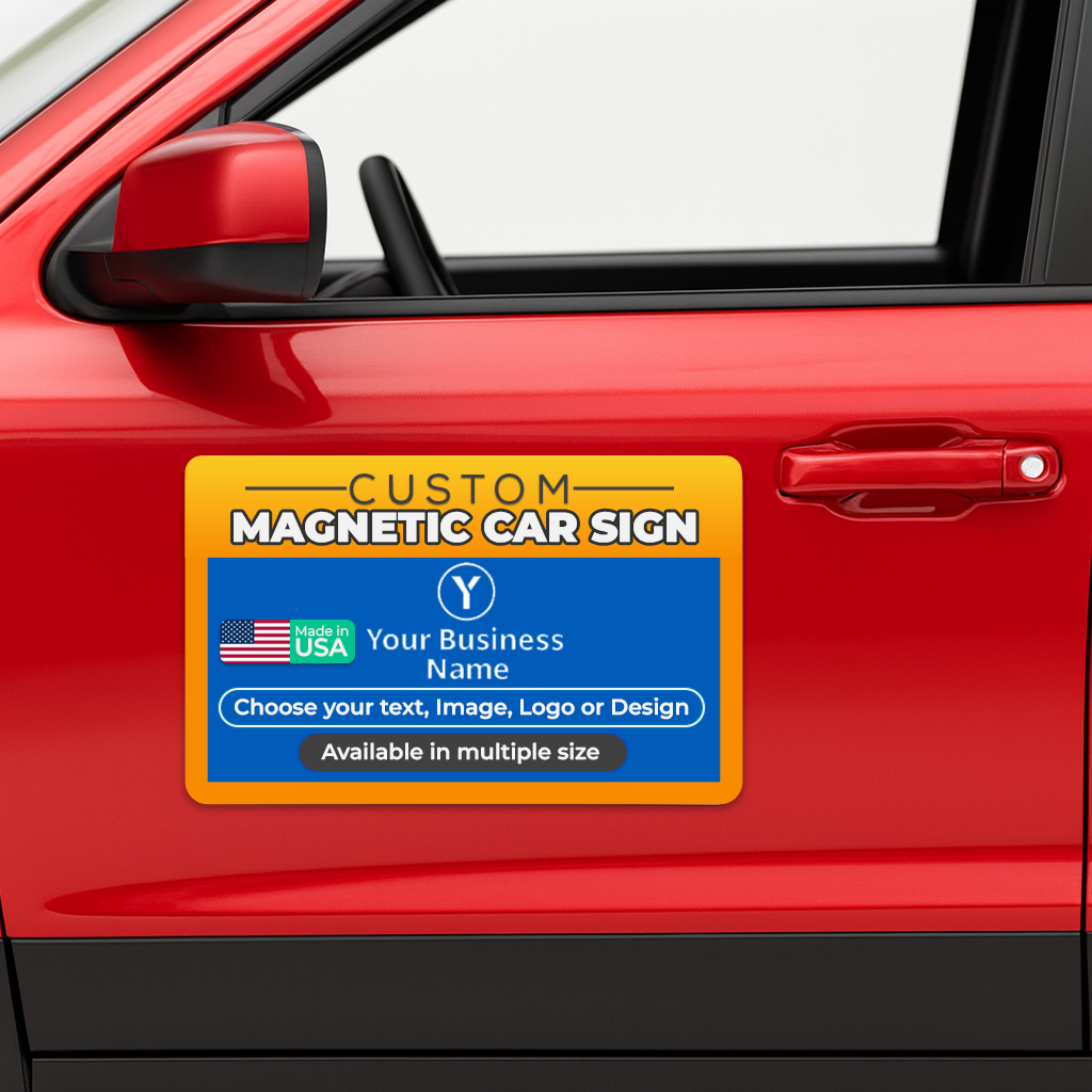 Custom Business Magnetic Car Sign