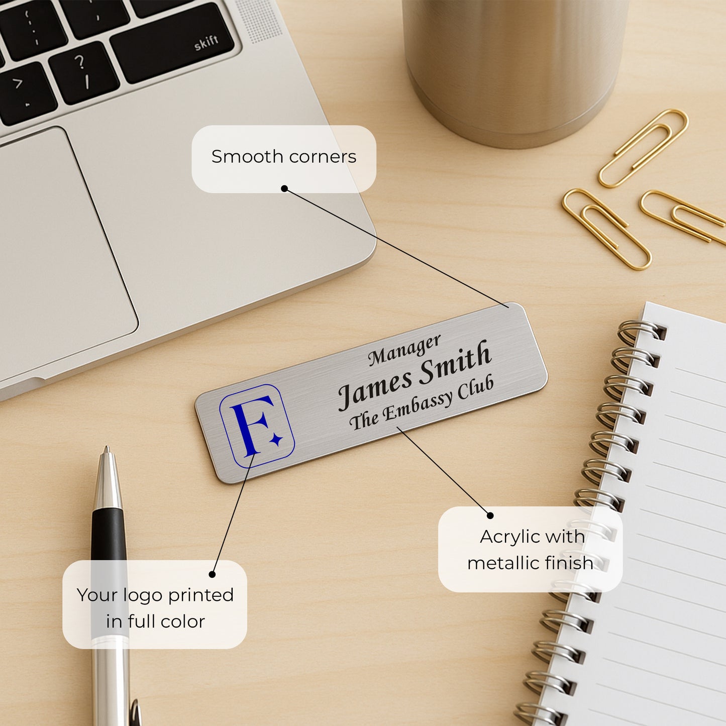City of Kissimmee Custom Name ID Tags
