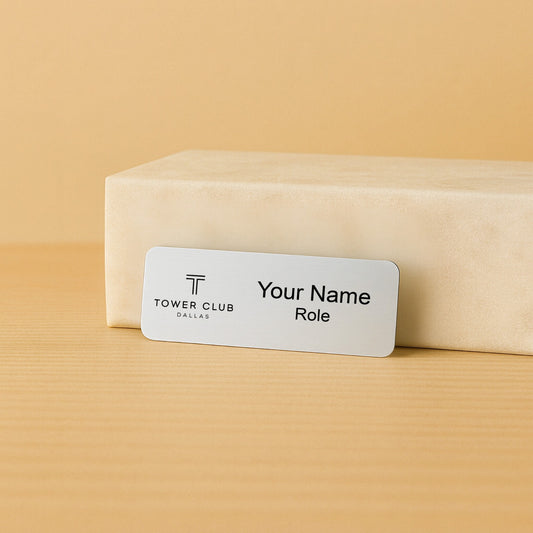 Tower of Dallas Custom Engraved Tags