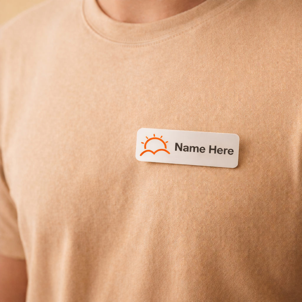 Sunrise Laundromat Custom Name ID Tags