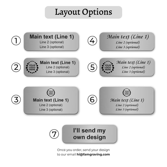 Custom Engraved Name Tags