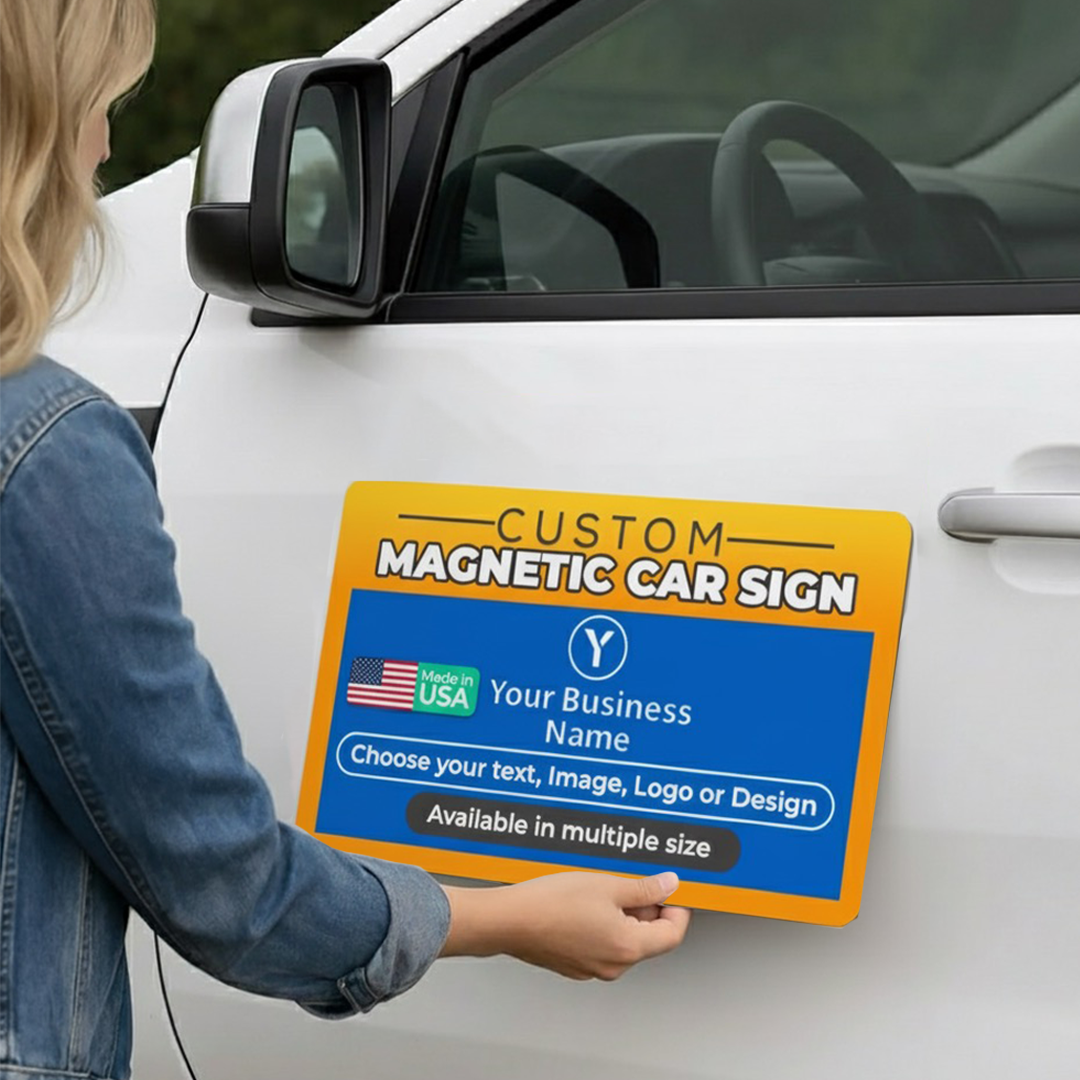 Custom Business Magnetic Car Sign