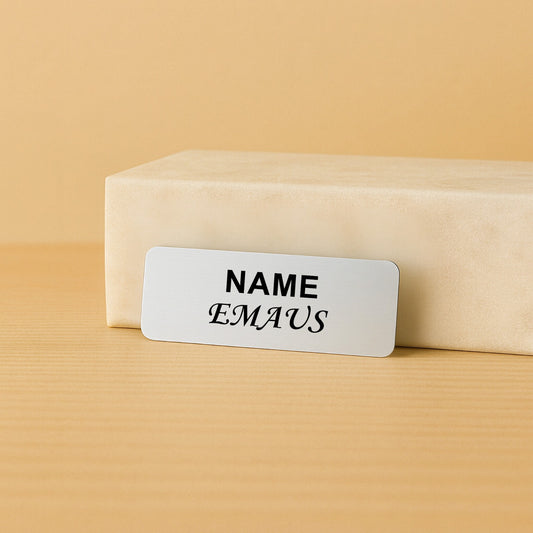 EMAUS Custom Engraved Name ID Tags