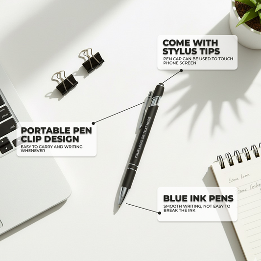 Custom Stylus Pens - Personalized 2-in-1 Pen for Business & Events
