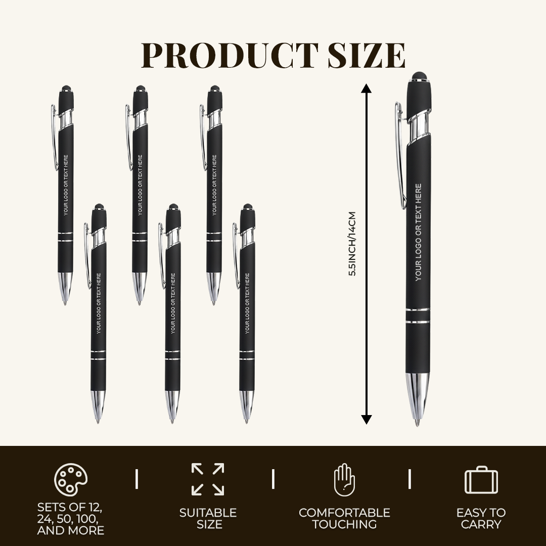 Custom Stylus Pens - Personalized 2-in-1 Pen for Business & Events