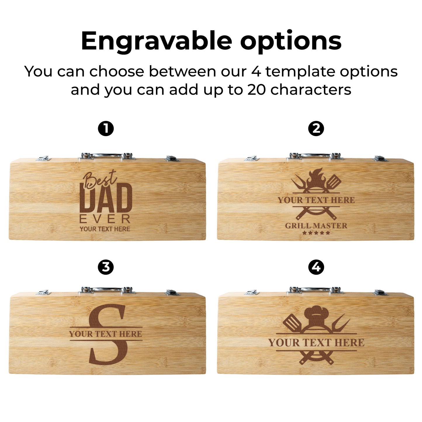 Custom Engraved BBQ Grill Box