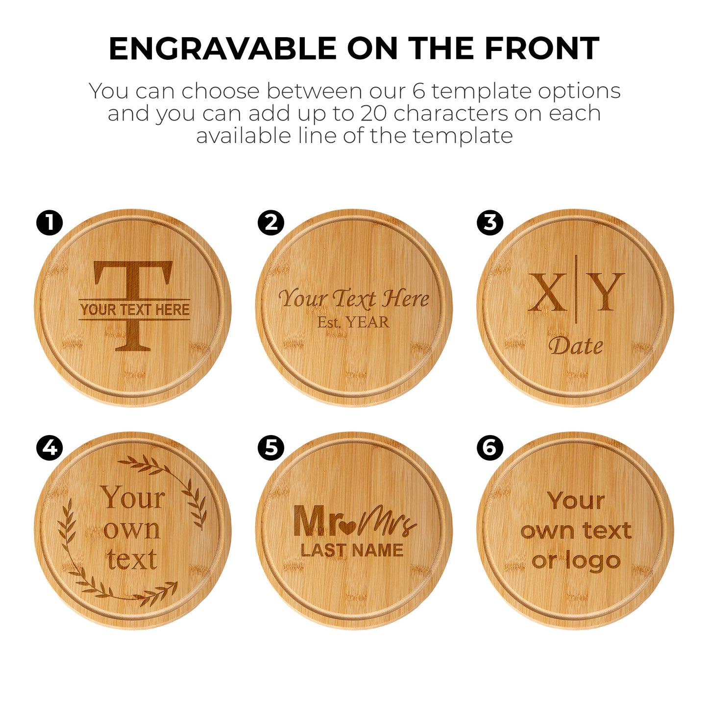 Personalized Charcuterie Board and Cheese Knives Set/4 Pieces