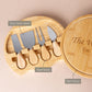 Personalized Charcuterie Board and Cheese Knives Set/4 Pieces