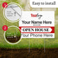 Personalized Real Estate Yard Sign for Open House