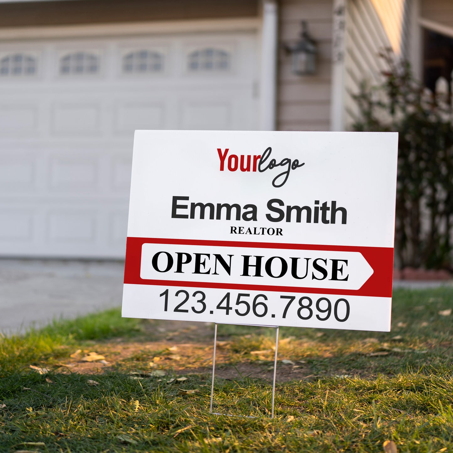 Personalized Real Estate Yard Sign for Open House