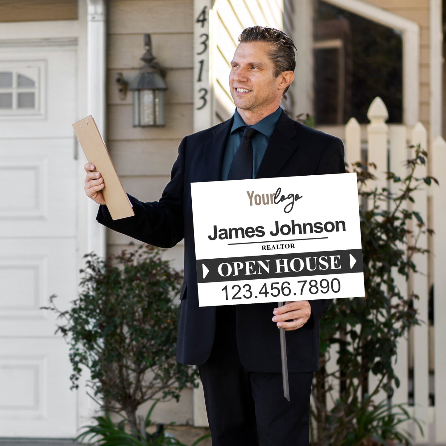 Personalized Real Estate Yard Sign for Open House