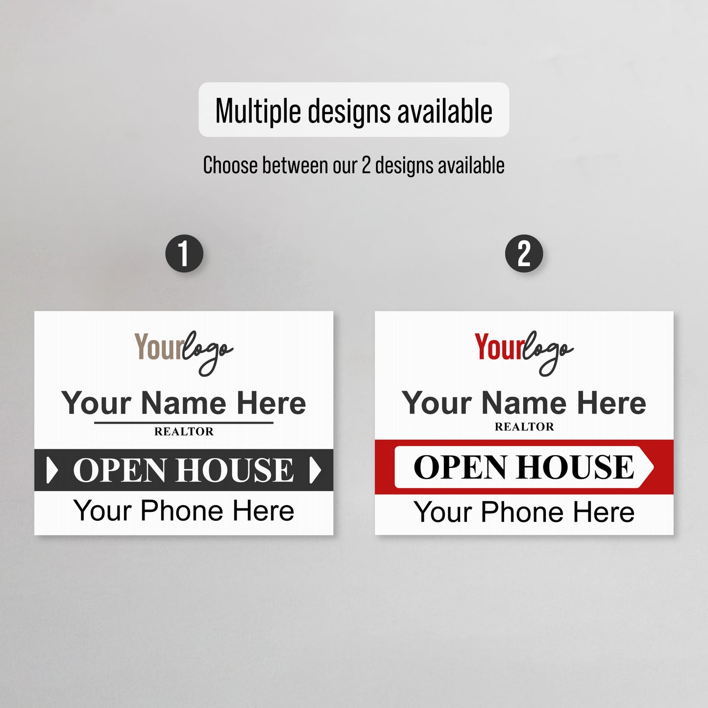 Personalized Real Estate Yard Sign for Open House