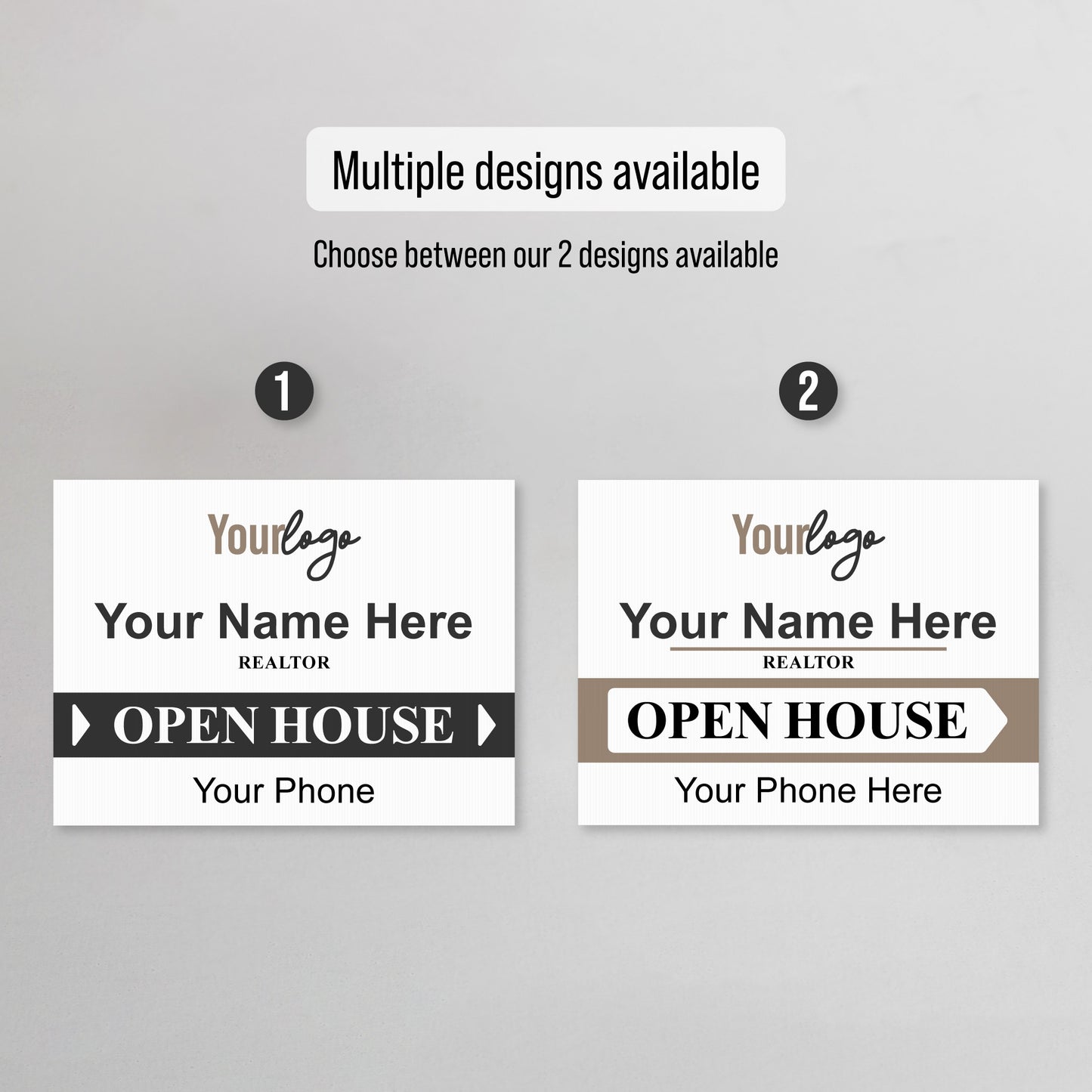 Personalized Real Estate Yard Sign for Open House
