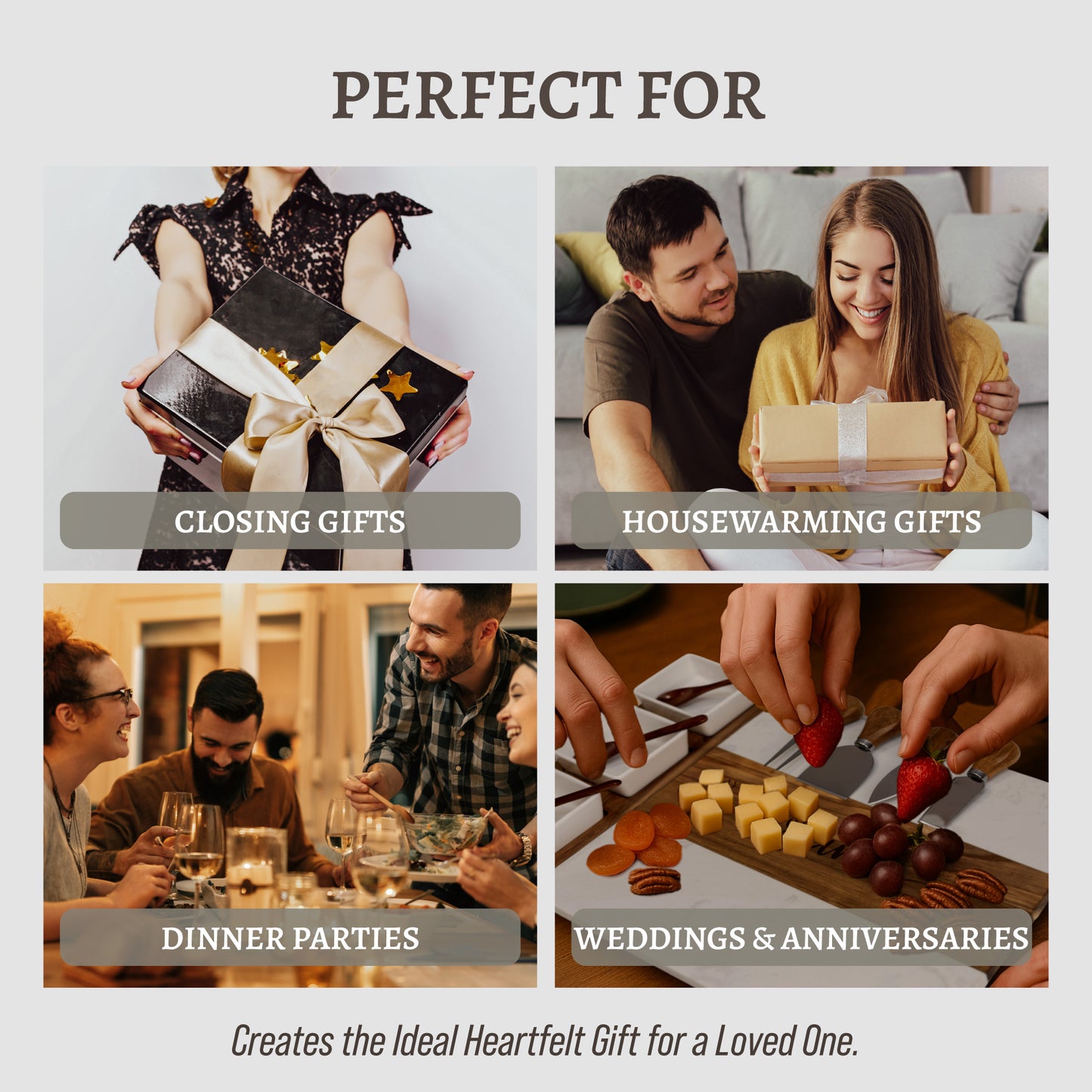 Personalized Charcuterie Marble Board 11 pieces Set