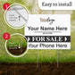 Custom "FOR SALE" Real Estate Yard Signs (No photo)