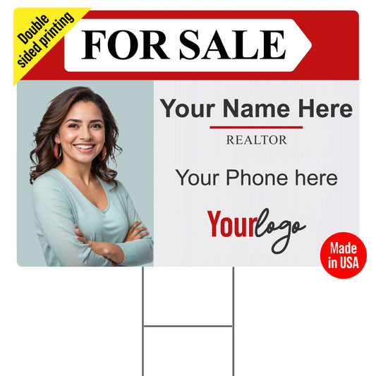 Custom "FOR SALE" Real Estate Yard Signs