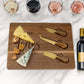 Personalized Charcuterie Acacia Board 4 pieces Set