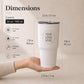 30oz tumbler dimensions and capacity