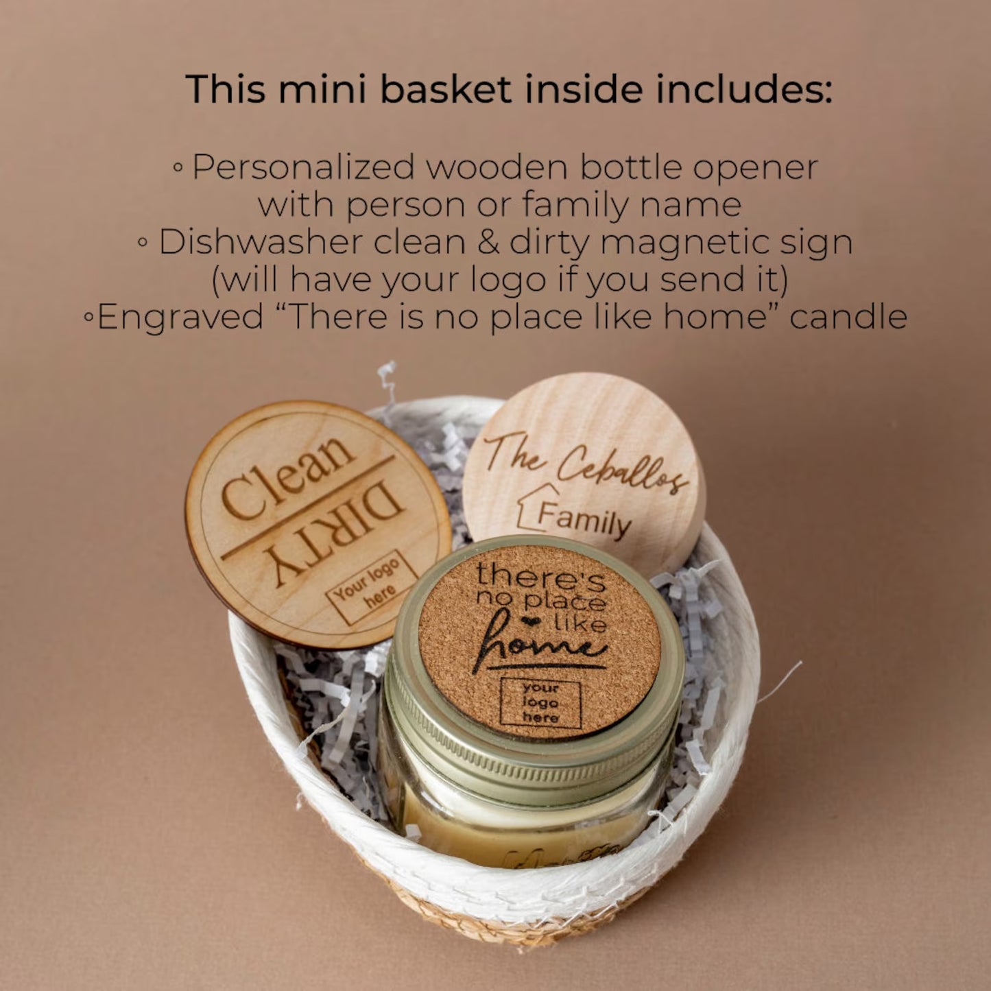 Custom Closing Gift Basket