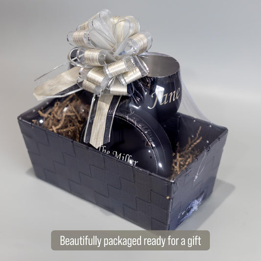 Custom Wine Goblets & Accessories Gift Basket