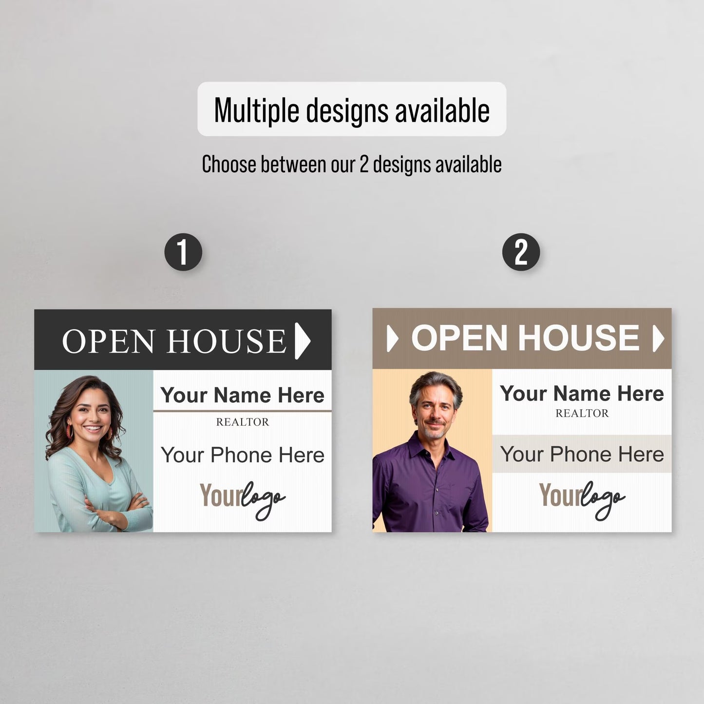 Custom Photo Open House Realtor Yard Sign