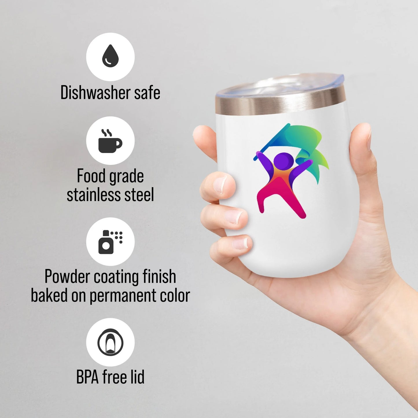 Custom Promotional 12oz Logo Tumbler
