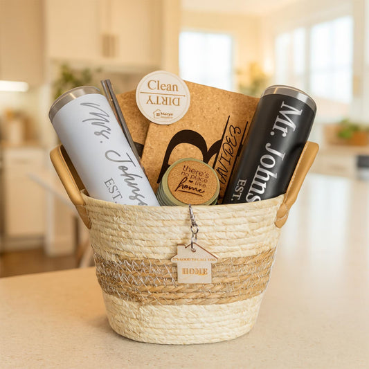 Custom Closing Woven Gift Basket