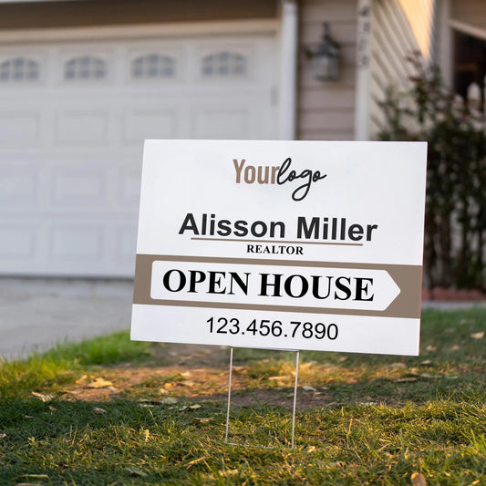 Personalized Real Estate Yard Sign for Open House