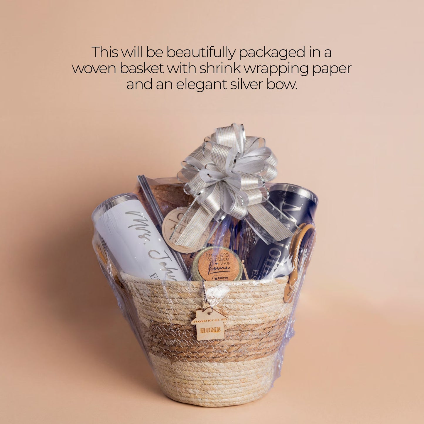 Custom Closing Woven Gift Basket